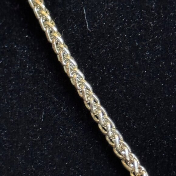 East 5Th Silver-Tone Necklace & Earrings Set With Green Textured Glass Pendant - Picture 5 of 9